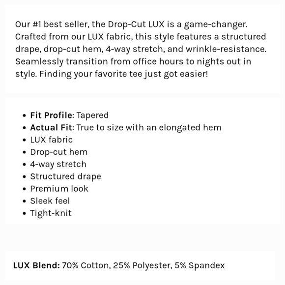 BYLT Drop Cloth Lux Short Sleeve T-shirt Gray size Large - Picture 9 of 9